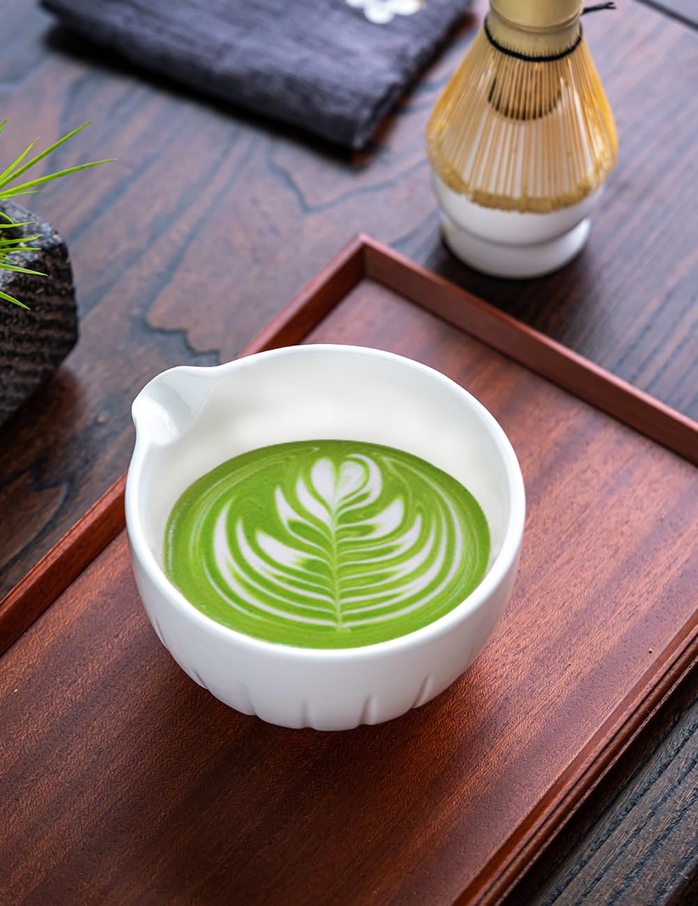TANG PIN Set de Matcha, apto para microondas y lavavajillas para limpieza fácil.