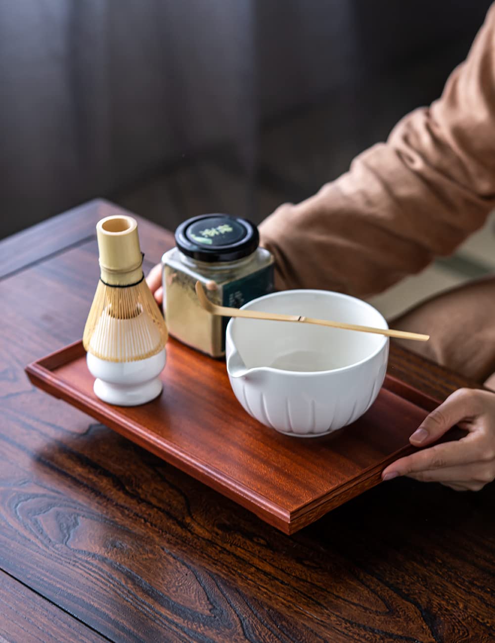 TANG PIN Set de Matcha, regalo de 4 piezas ideal para casa u oficina.