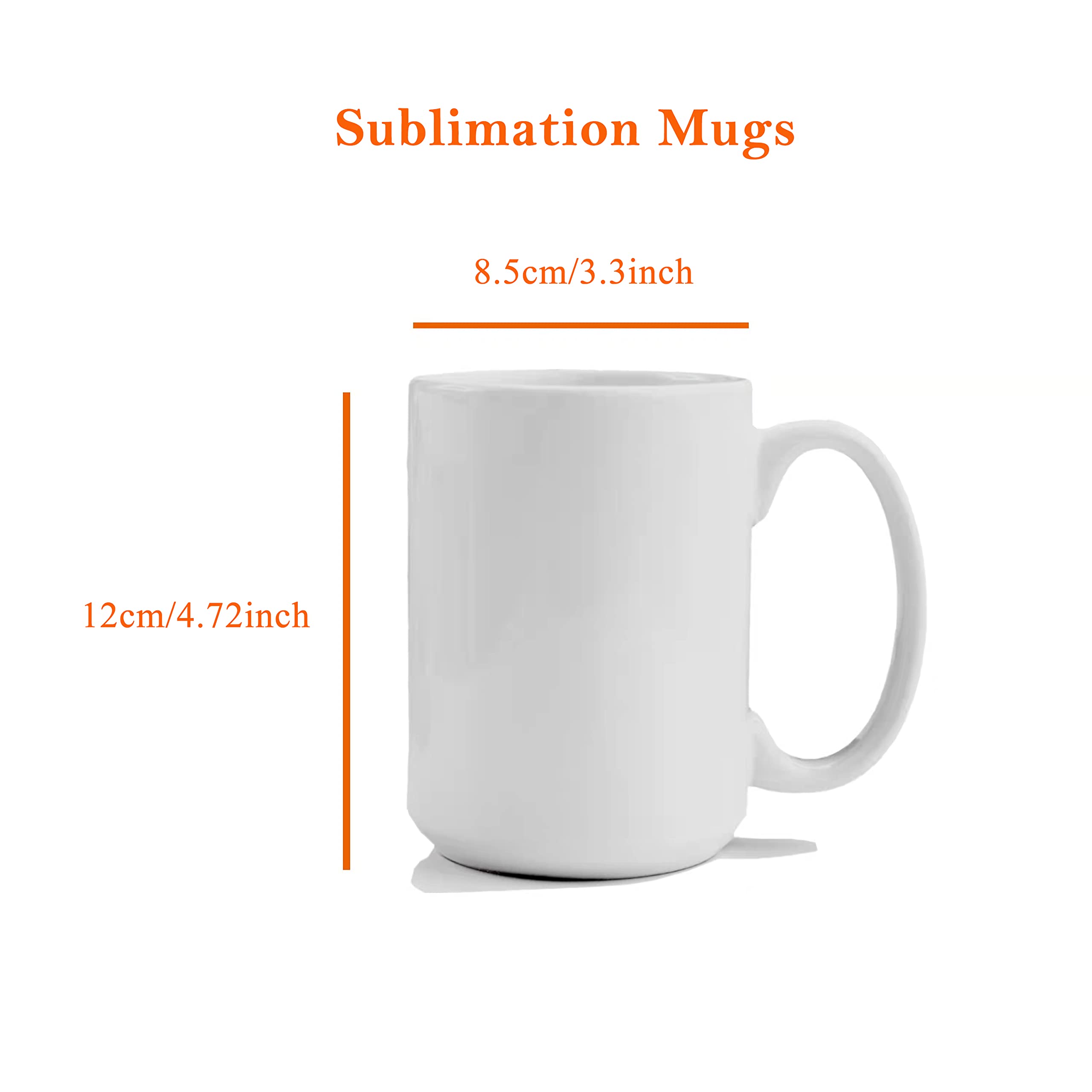 TANGLONG tazas sublimación 15 oz – superficie blanca para impresiones vibrantes.