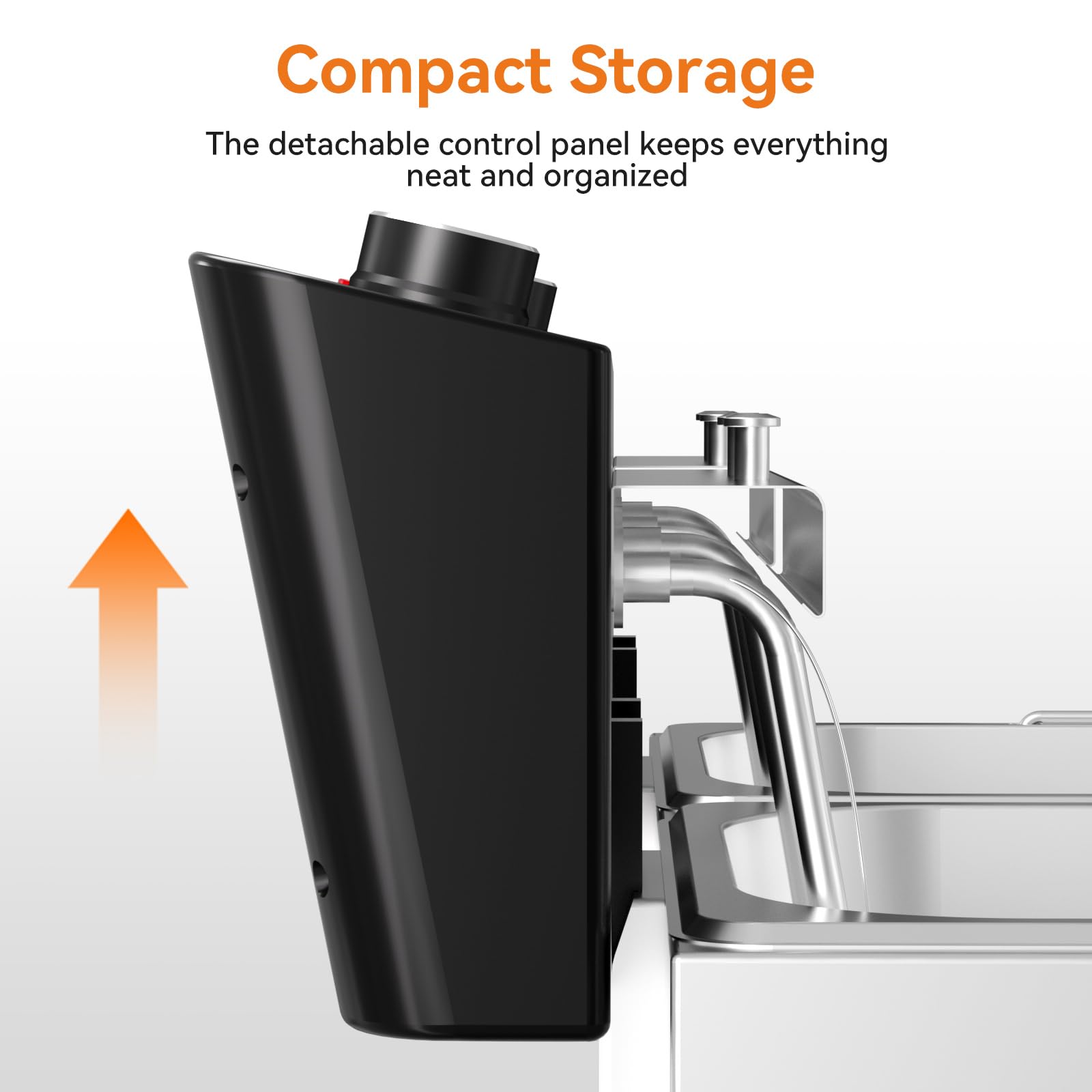 Diseño compacto Tangme ideal para cocinas pequeñas o mostradores.