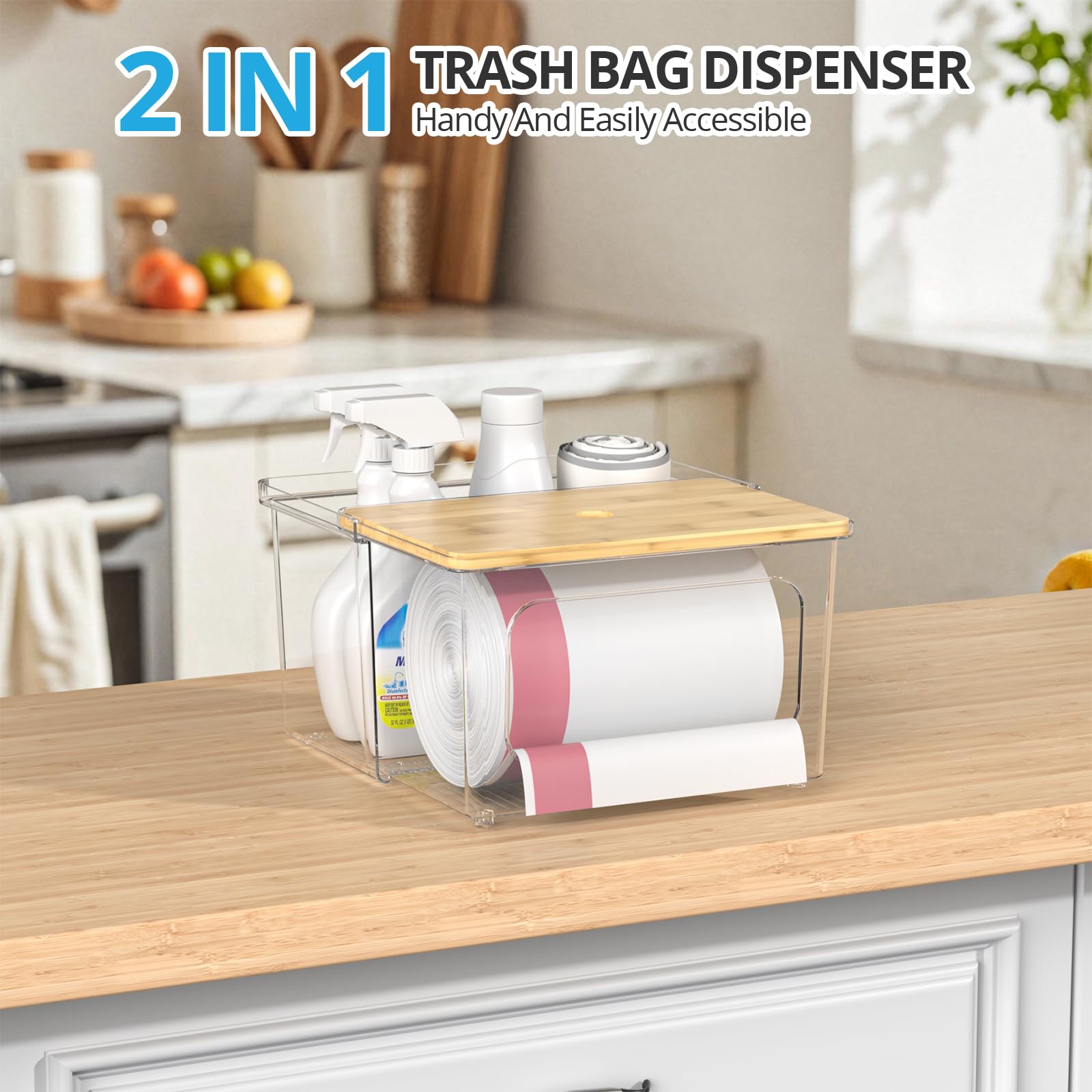 Tangyinus para cocina, baño y lavandería, manteniendo todo a mano.
