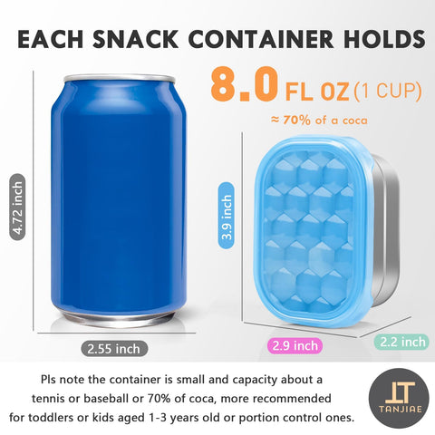 Tanjiae Snack Pro tapa de silicona 100% pura con cierre hermético para niños