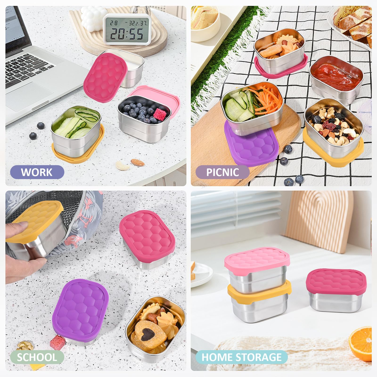 Diseño seguro y cómodo para manos pequeñas, fácil de abrir.