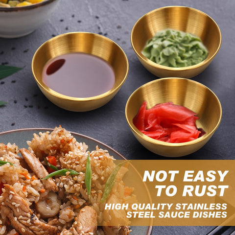 Platitos Tanlade para salsas, tamaño pequeño, perfecto para sushi y aperitivos.