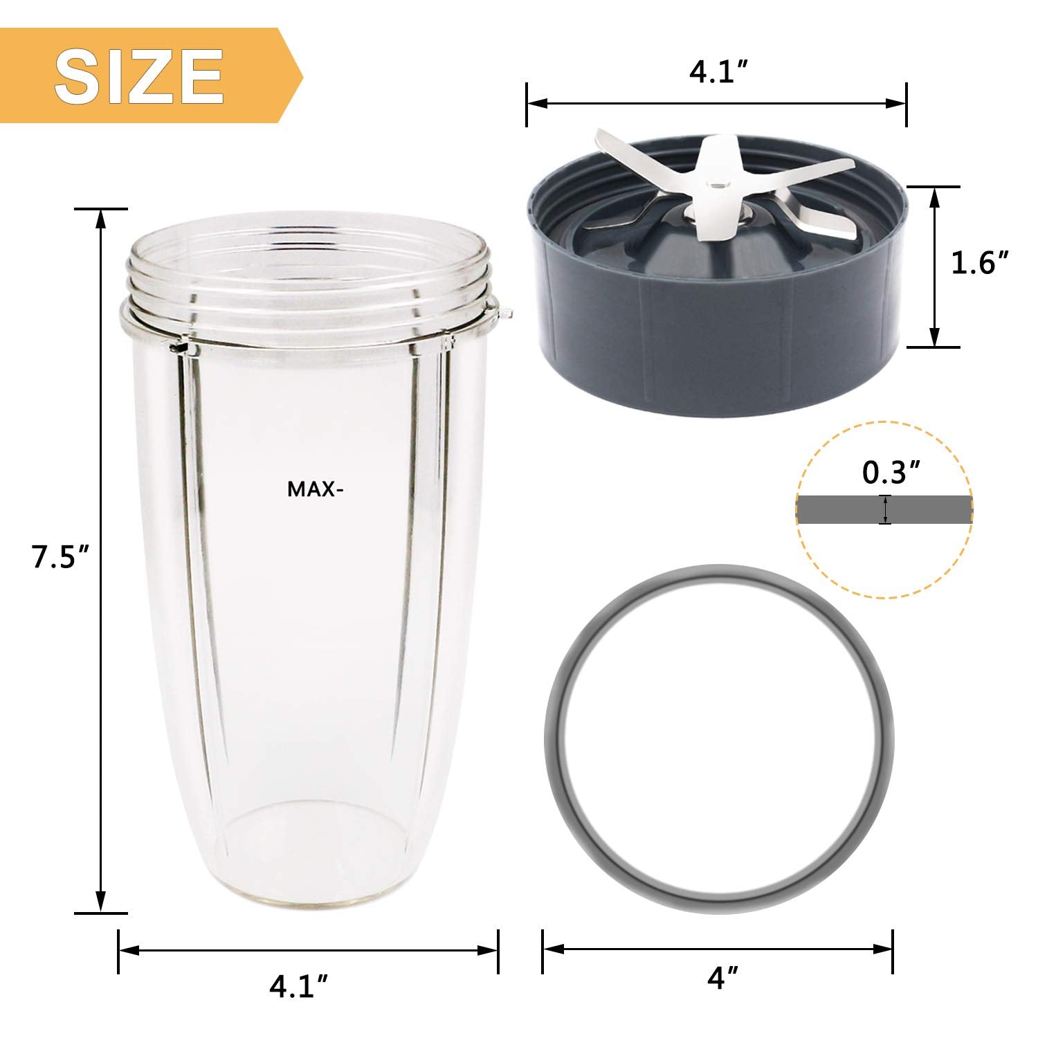 Tanzfrosch repuestos Nutribullet 600W/900W para tu batidora