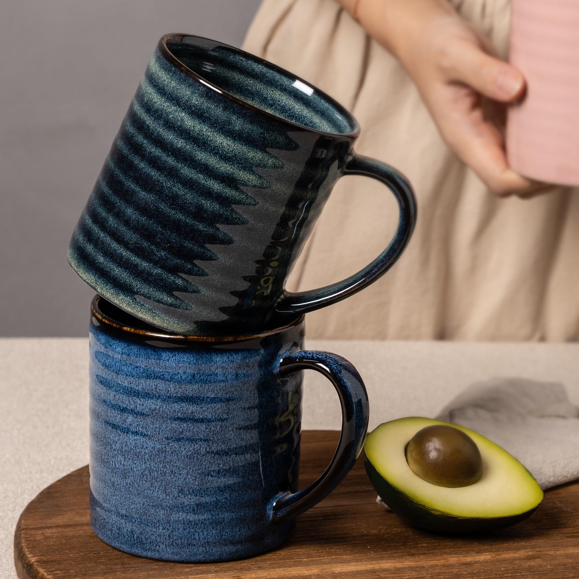 TaoTaojarvie taza cerámica 23oz apta microondas para calentar rápido.