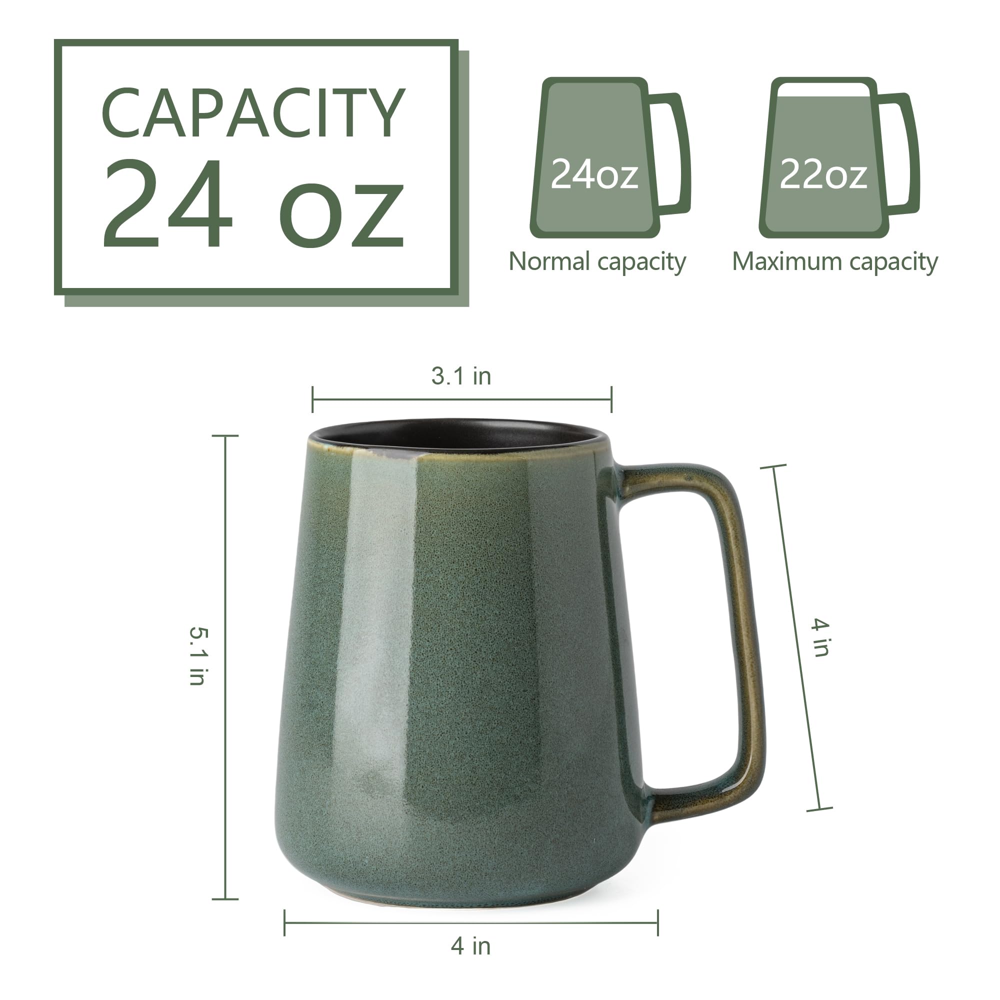 Taza TaoTaojarvie esmaltado vintage artesano, toque único para bebidas