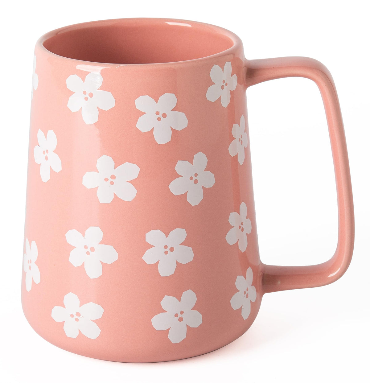 TaoTaojarvie Taza cerámica grande 24oz con diseño floral rosa para café aromático.
