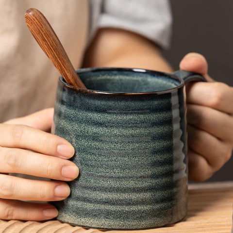TaoTaojarvie taza ceramica mango grande, agarre cómodo
