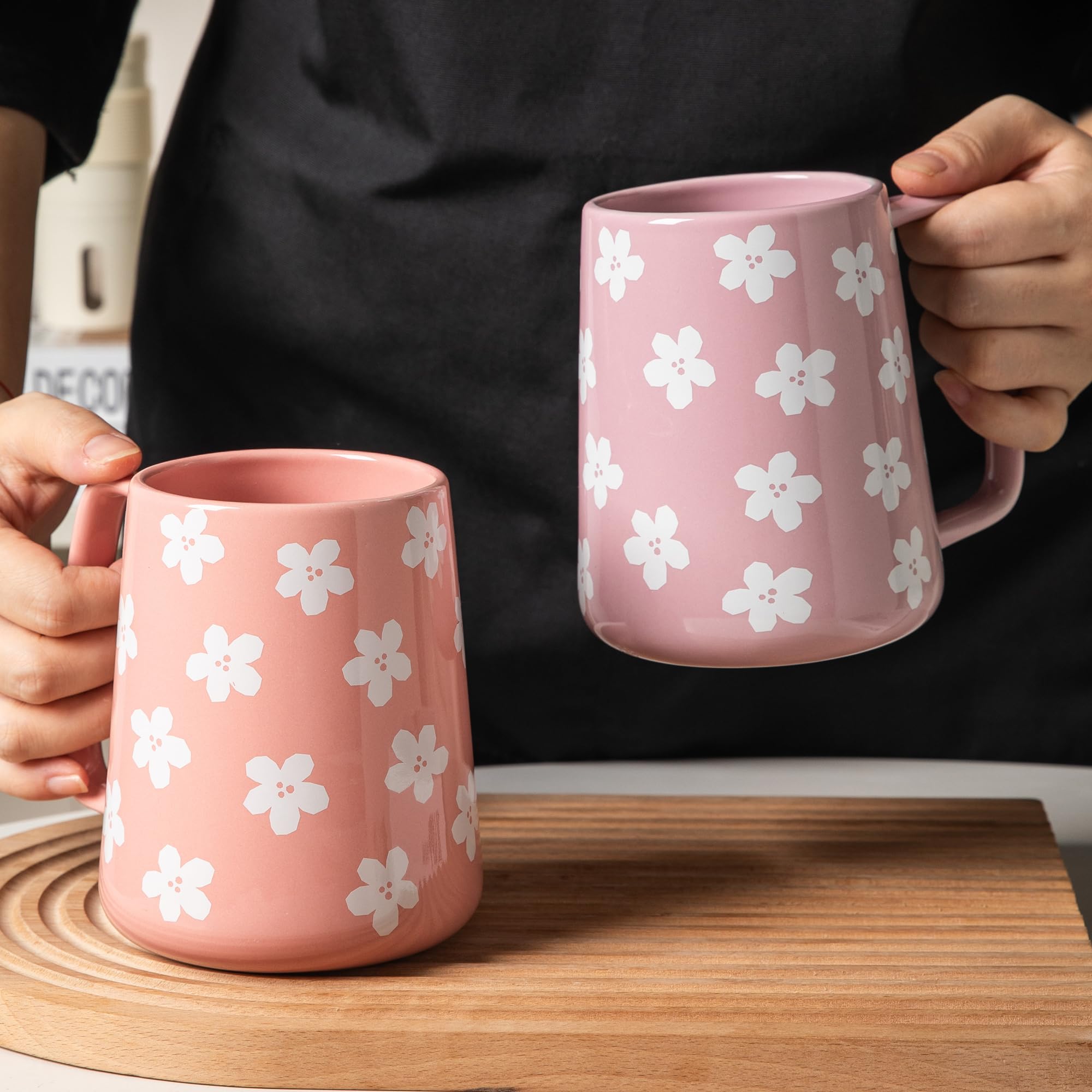 TaoTaojarvie Taza cerámica microondas-segura para calentar bebidas.