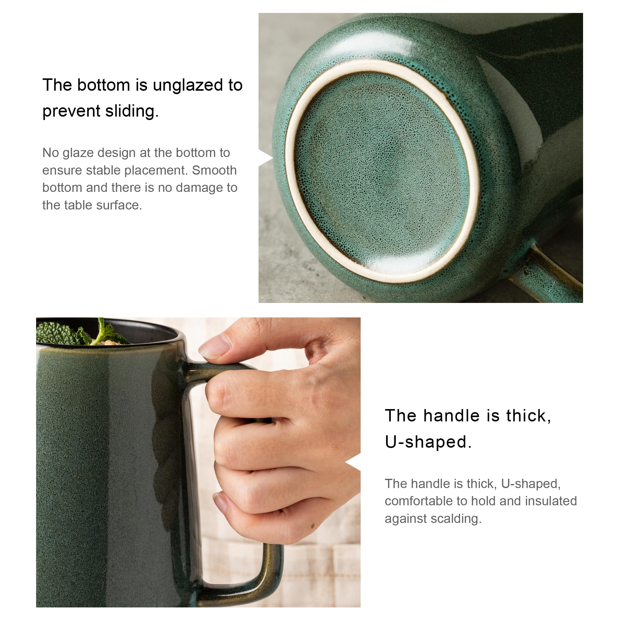 Taza TaoTaojarvie de gran capacidad para café y té