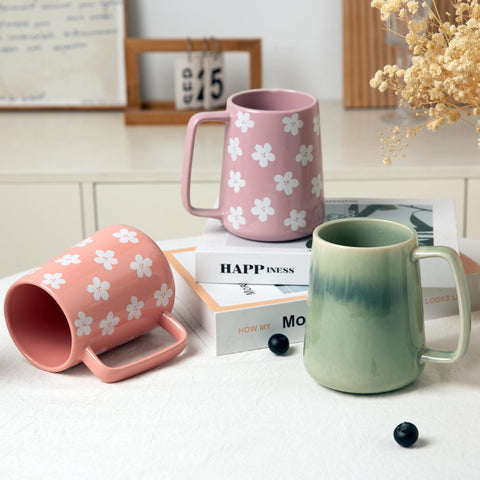TaoTaojarvie Taza cerámica uso casa/oficina 24oz para momentos de café.