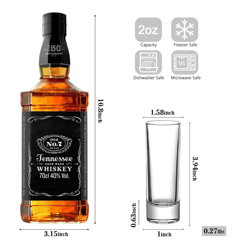 Vaso TAOUNOA de shot con diseño elegante para brindis con estilo.