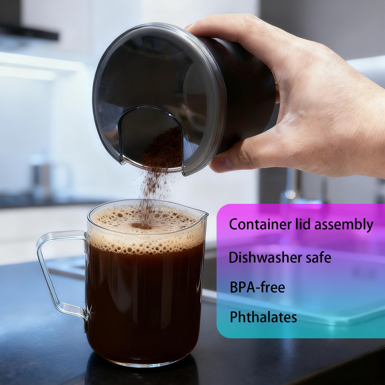 Tapa Oxo conico duradera, ideal para uso diario