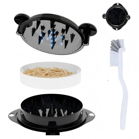 TAREG Deshilachador con espigas de acero inoxidable para desmenuzar carne rápidamente.