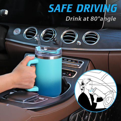 TaroKitc vaso térmico con asa ergonómica para sostener cómodamente.
