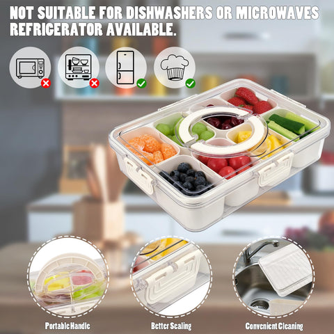 Tarose Snackle Box tapa transparente para identificar contenidos fácilmente