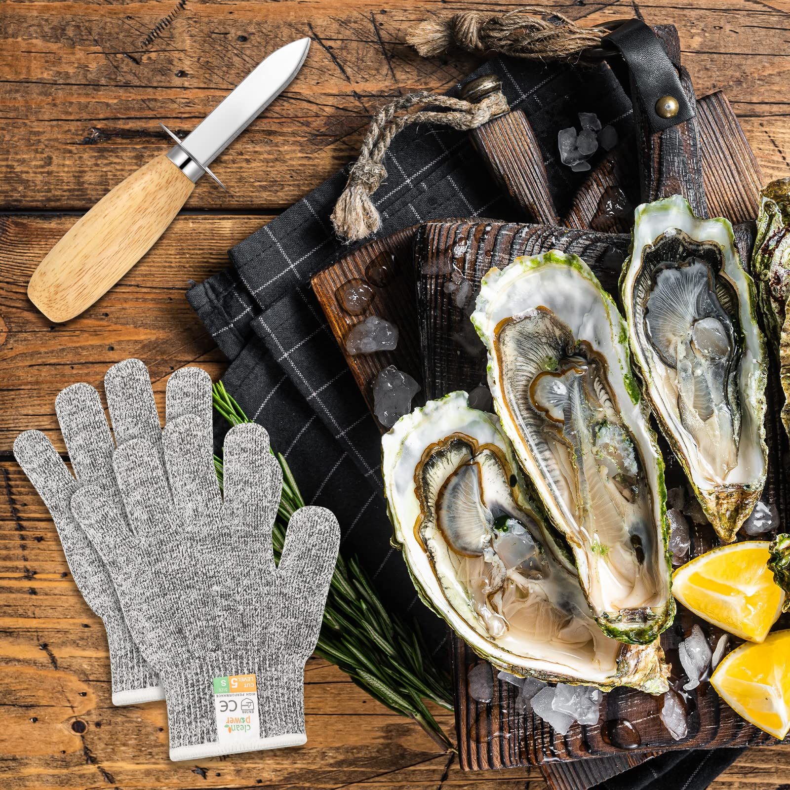 Herramientas Tarpop de uso multiple para cocina y barbacoa con mariscos.