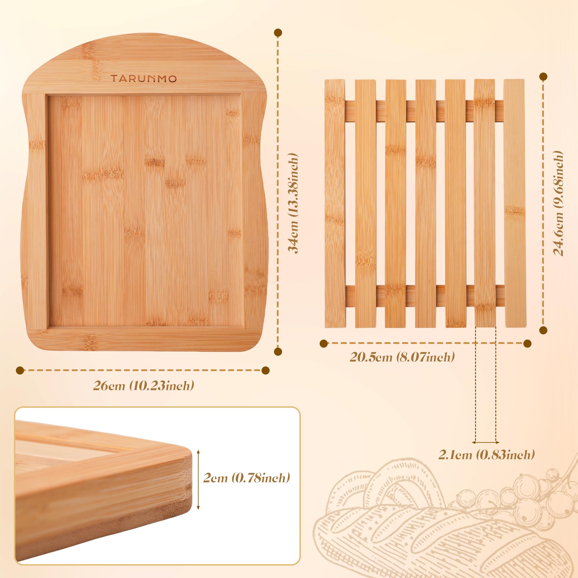 Tarunmo recolector-migas-desmontable: recoge migas para limpieza rápida