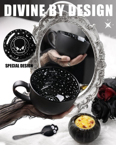 Taruzil diseño galaxia vía láctea en taza; inspiración cósmica para la mañana