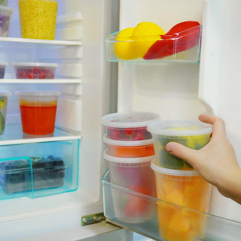 Contenedores TashiBox para salsas y guarniciones, mantienen la frescura.