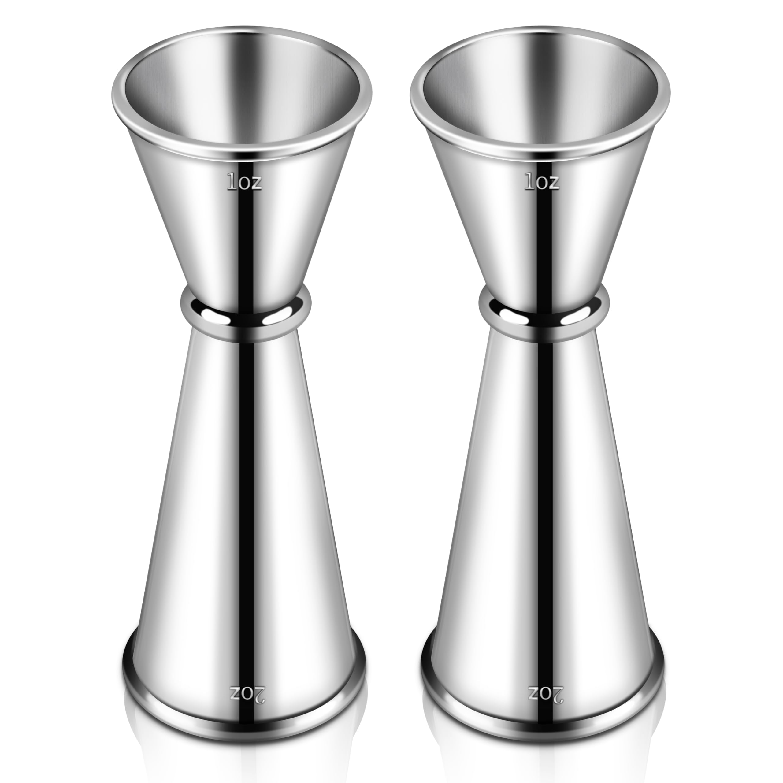 TaShow jigger de doble cabeza 2oz y 1oz para medición rápida en cocteles