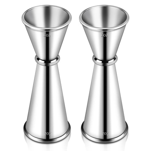 TaShow jigger de doble cabeza 2oz y 1oz para medición rápida en cocteles