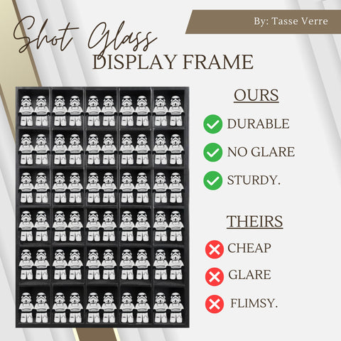 Tasse Verre vitrina montada en pared, exhibe tus piezas al instante.