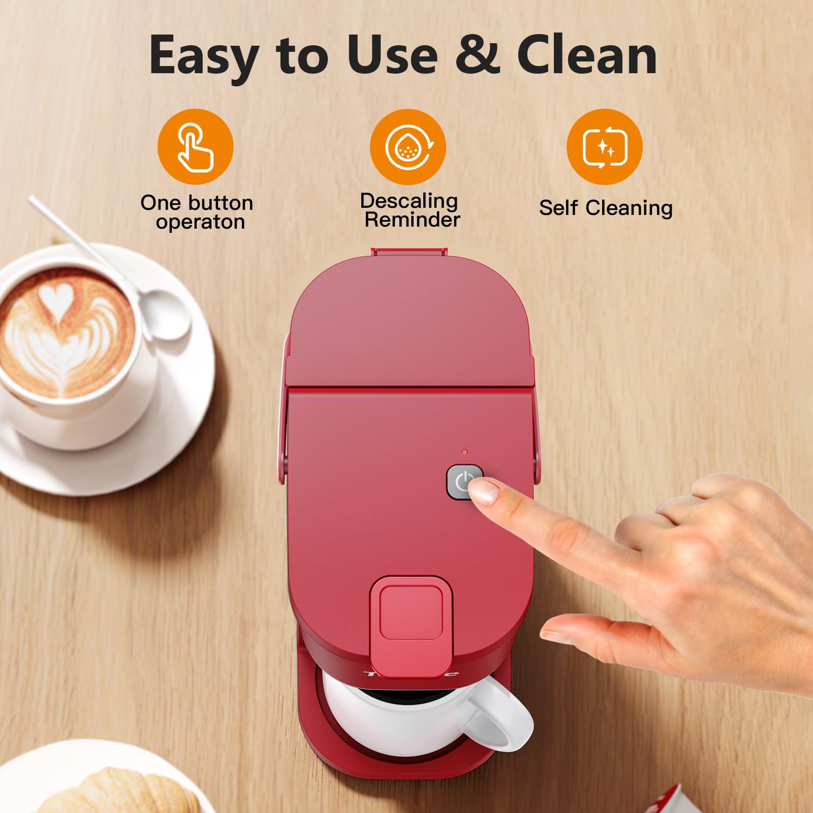 Limpieza y descalcificación fáciles para mayor vida útil de Tastyle.