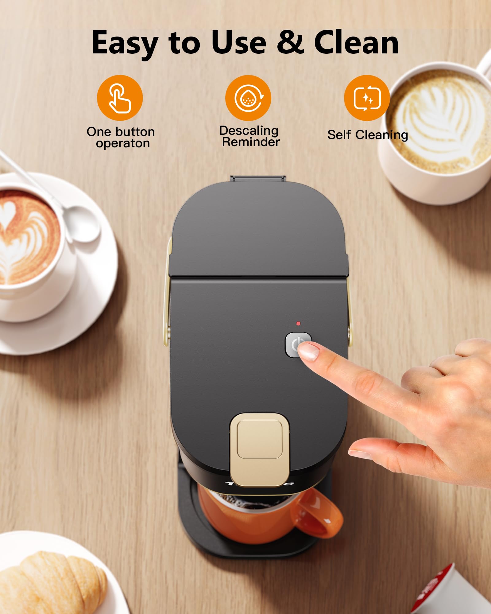 Tastyle diseño ahorrador de energía con apagado automático.