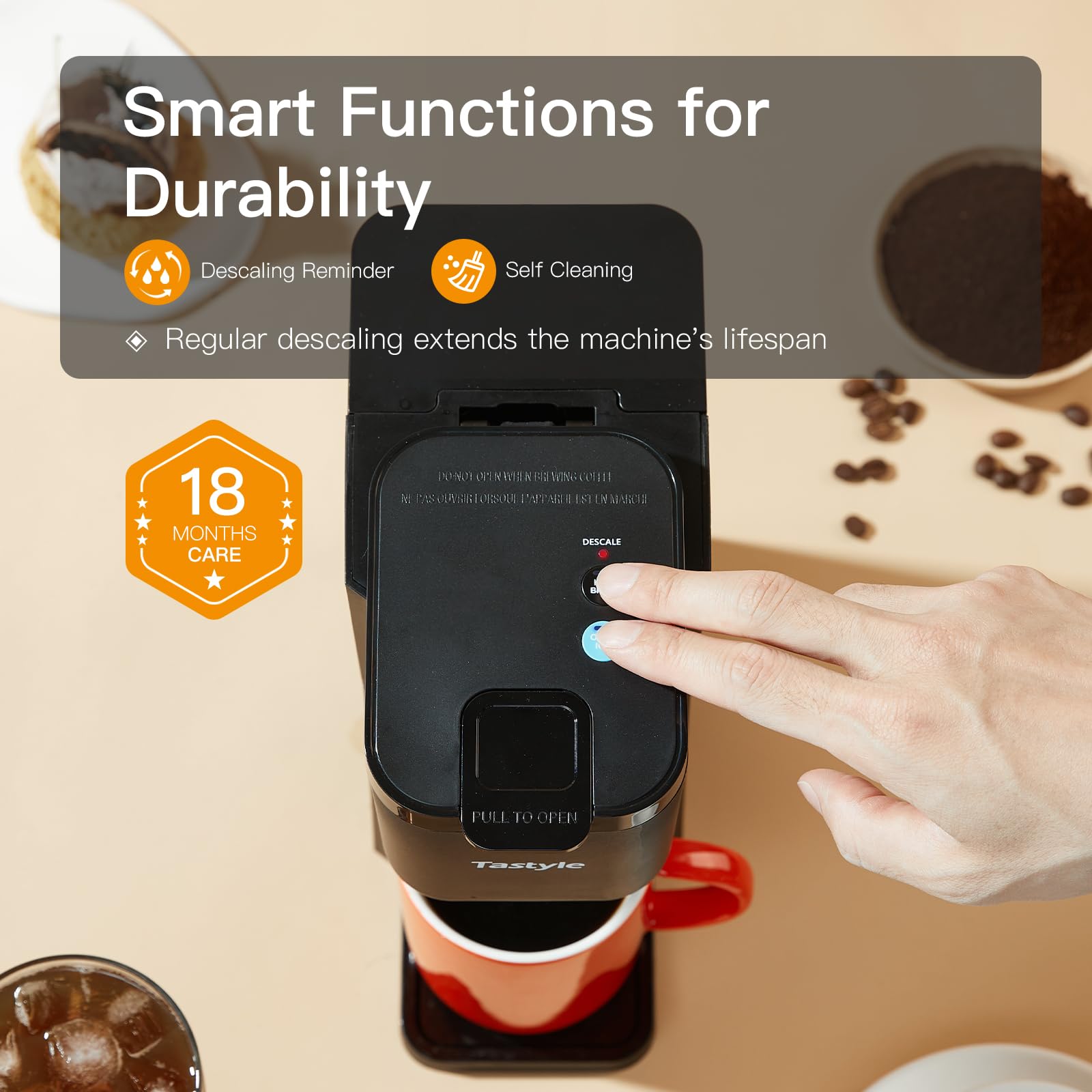 Tastyle Mini alcanza temperatura óptima para un sabor pleno