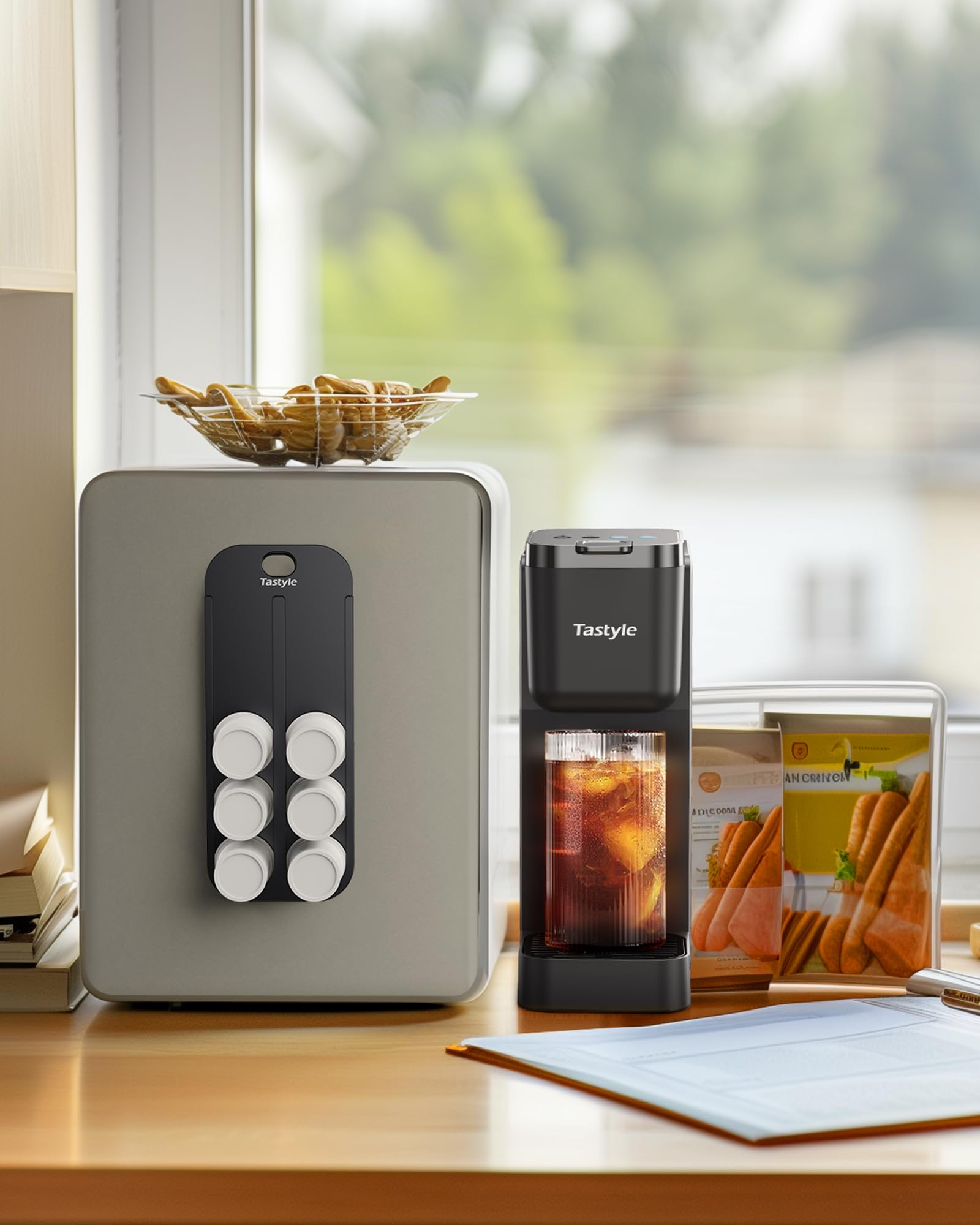 Tastyle organizador K-pod magnetico diseño compacto ideal para cocinas y oficinas