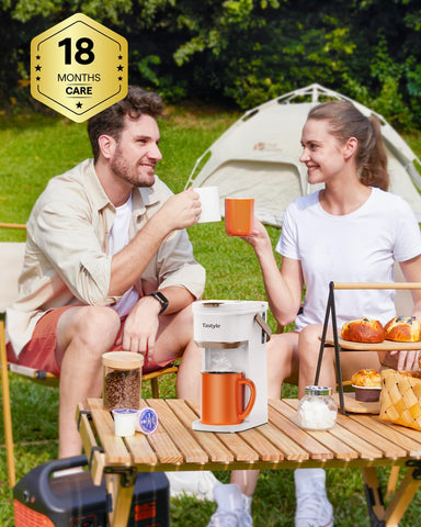 Uso en camping con banco de energía compatible.