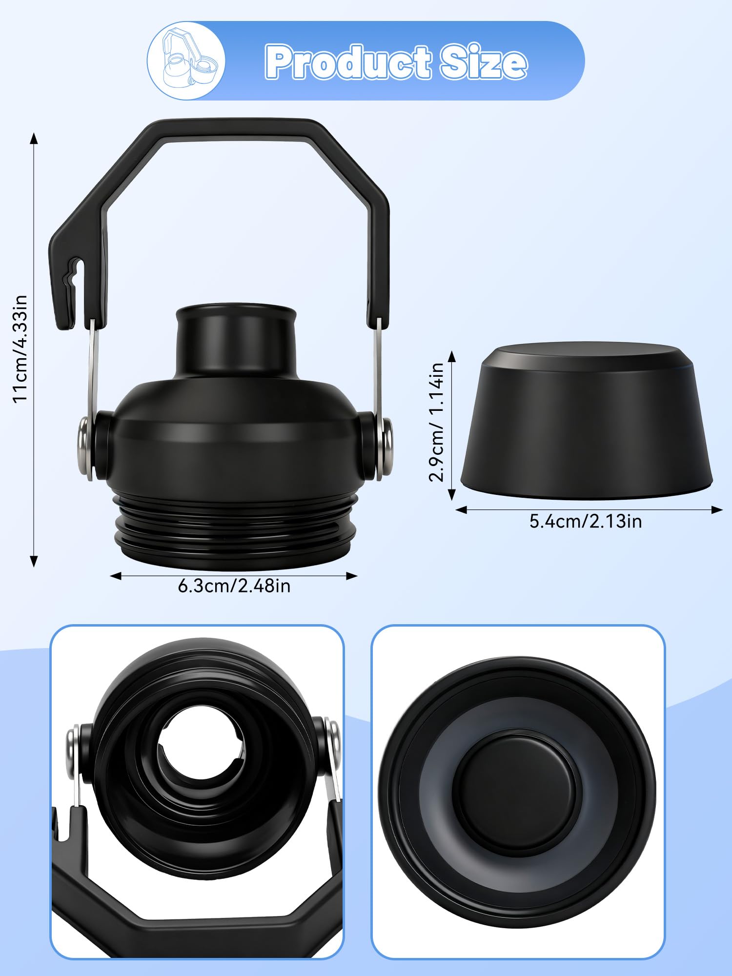 Tatamy tapa repuesto para Stanley IceFlow 24oz: cierre fiable para deporte.