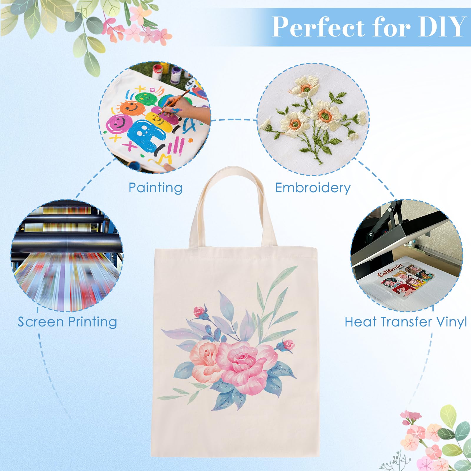 Tatotutota pack bolsa tote canvas 24, gran valor para talleres y ferias.