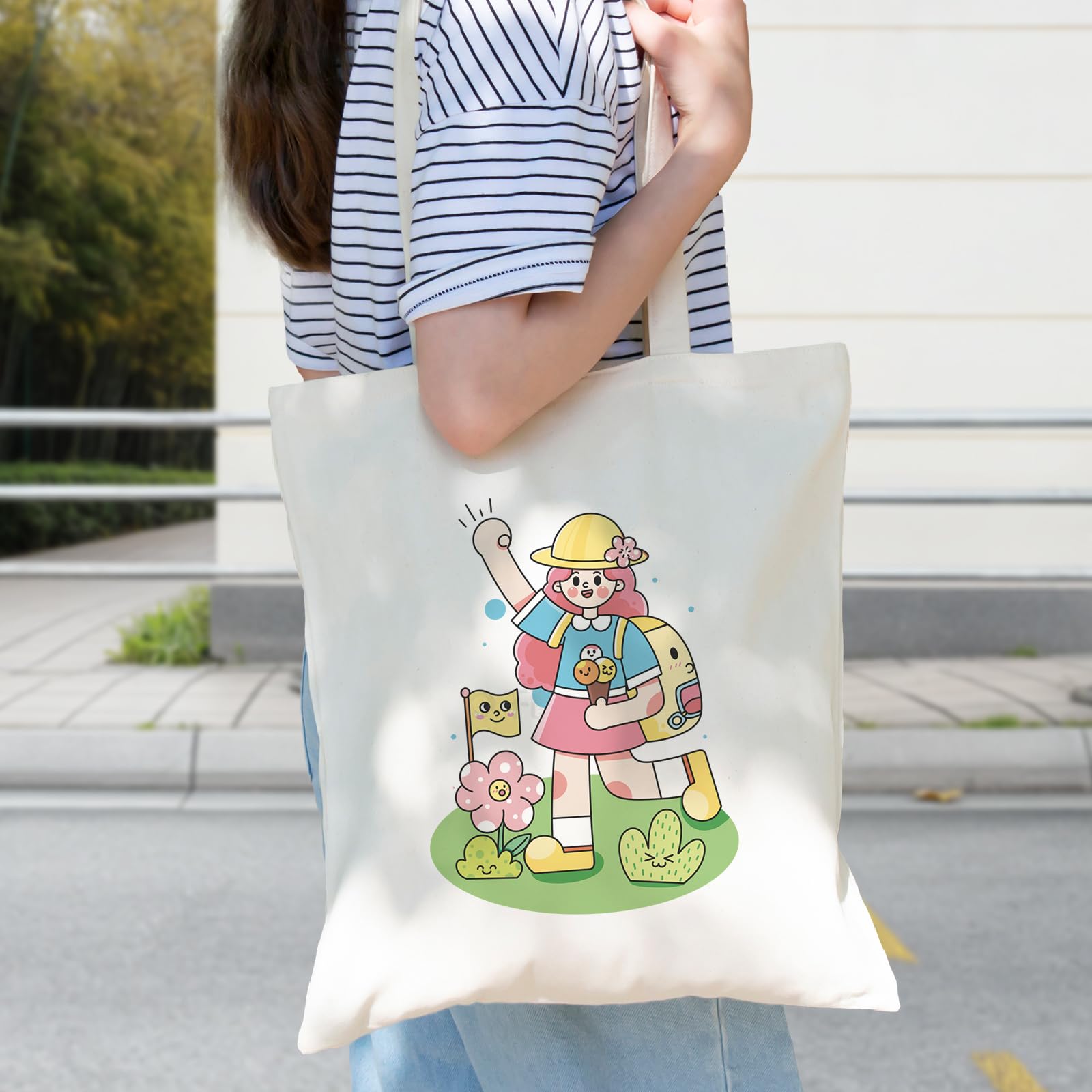 Tatotutota uso diario bolsa tote, ideal para compras y transporte.