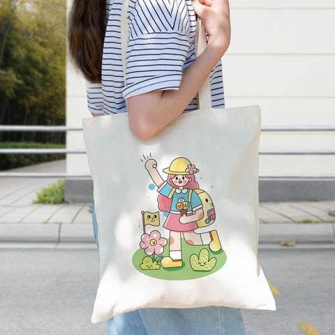 Tatotutota uso diario bolsa tote, ideal para compras y transporte.