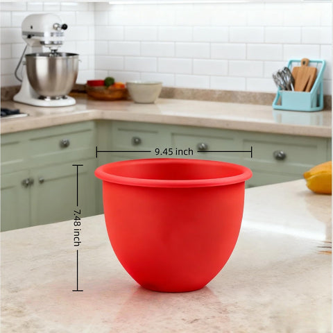 TATREBCRE liner silicona con tapa para batidora 5qt, evita derrames durante mezclar.