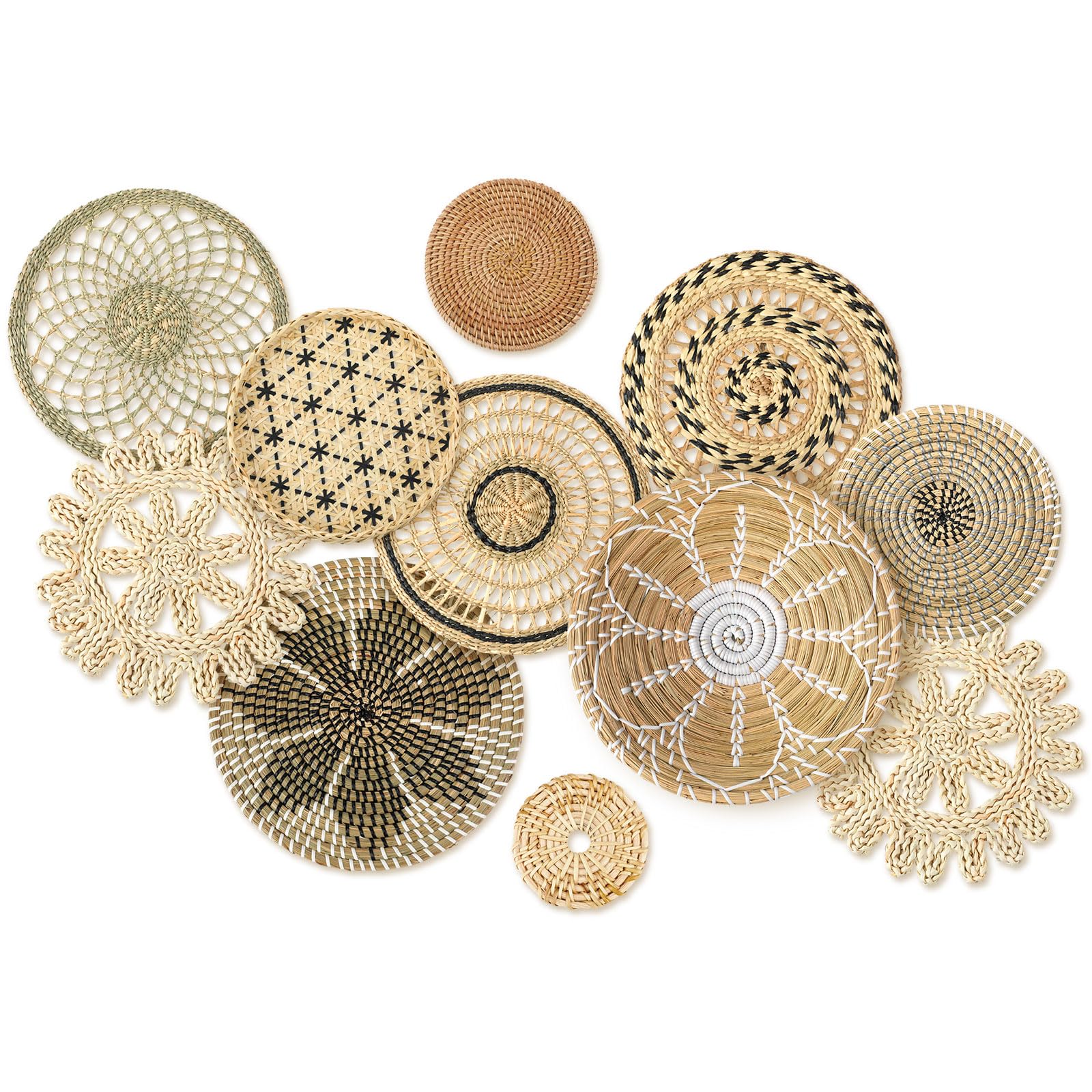 Cesta colgante bulrush de Tatuo para ordenar llaves y accesorios.
