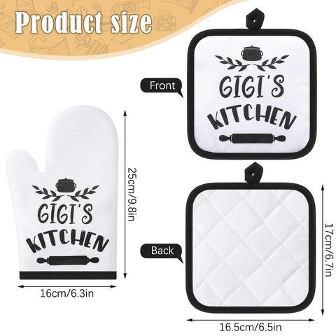 Tatuo Gigi: manopla para horno para manejar recipientes calientes con seguridad.