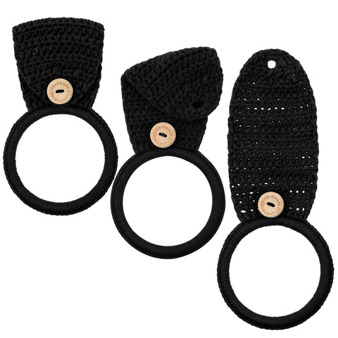 Tatuo porta toallas crochet colgante para cocina, práctico y decorativo