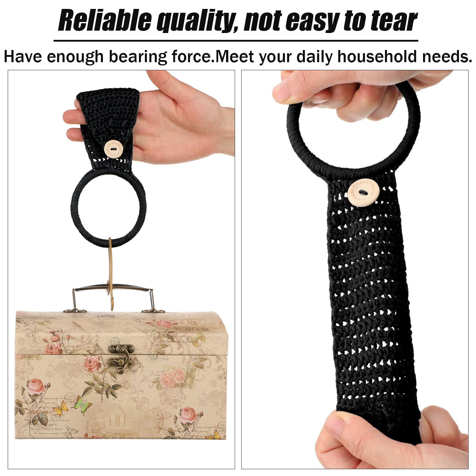 Tatuo porta toallas crochet, diseño artesanal para decoración