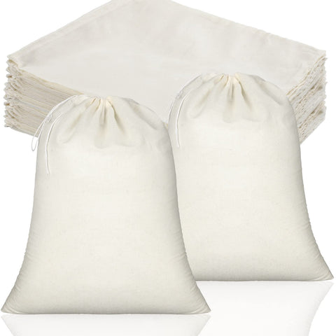 Saco de muselina con cordón natural de Tatuo para organización diaria.