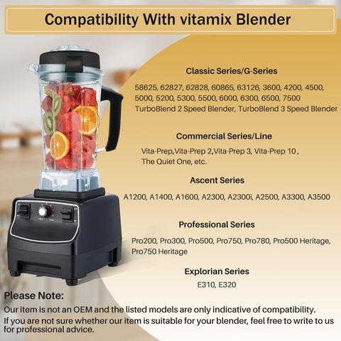 Tauuio Vitamix 64oz escala de medidas integrada para medir porciones.