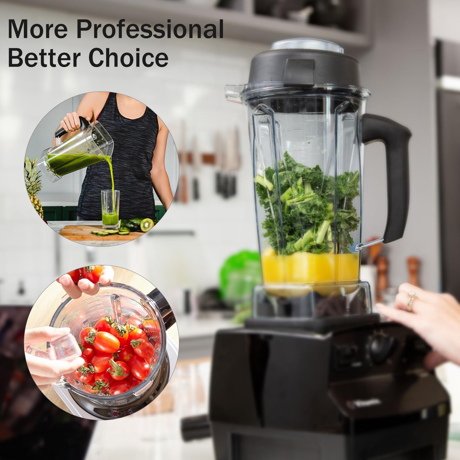 Tauuio Vitamix 64oz tapa con sello para sellado hermético.