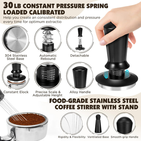 Tawd agitador espresso, distribución constante de la molienda.