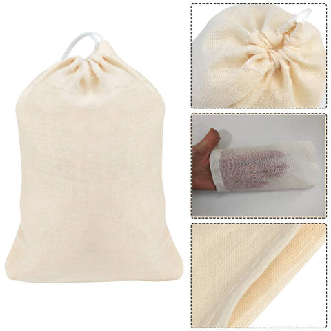 Bolsas Tayfremn muselina translúcidas para ver contenido sin abrir.