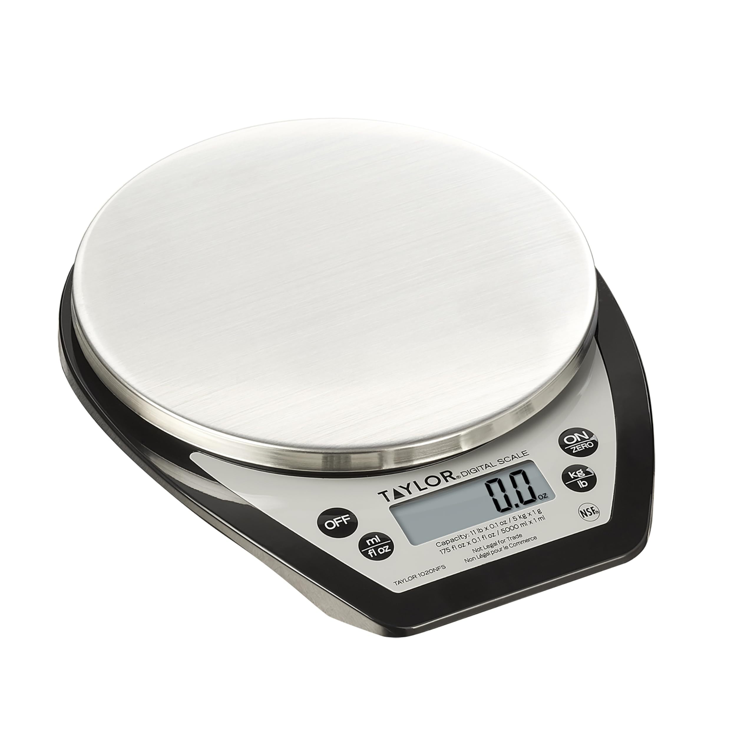 Taylor 1020NFS, plataforma de acero inoxidable para mediciones precisas y fáciles de limpiar.
