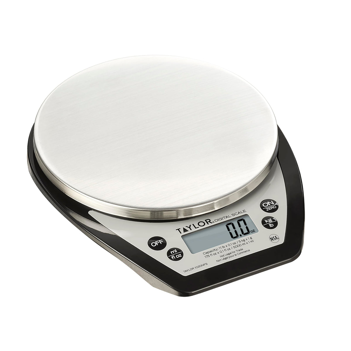 Taylor 1020NFS, plataforma de acero inoxidable para mediciones precisas y fáciles de limpiar.
