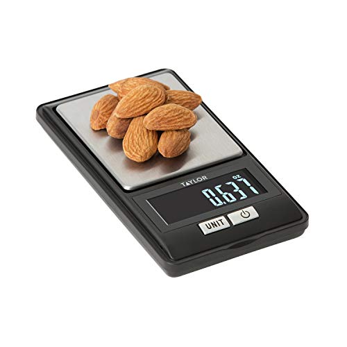 Taylor balanza con pantalla LCD iluminada para lecturas claras en espacios con poca luz.